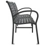 Double steel and WPC garden bench 231 cm by , garden benches - Ref: Foro24-366538, Price: 318,34 €, Discount: %