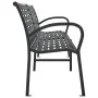Double steel and WPC garden bench 231 cm by , garden benches - Ref: Foro24-366538, Price: 311,83 €, Discount: %