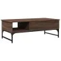 Brown metal engineered wood coffee table 100x50x35 cm by , Coffee table - Ref: Foro24-845395, Price: 68,06 €, Discount: %