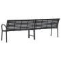 Double steel and WPC garden bench 231 cm by , garden benches - Ref: Foro24-366538, Price: 311,83 €, Discount: %