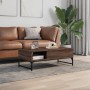 Brown metal engineered wood coffee table 100x50x35 cm by , Coffee table - Ref: Foro24-845395, Price: 68,89 €, Discount: %