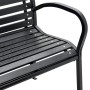 Double steel and WPC garden bench 231 cm by , garden benches - Ref: Foro24-366538, Price: 318,34 €, Discount: %