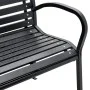 Double steel and WPC garden bench 231 cm by , garden benches - Ref: Foro24-366538, Price: 311,83 €, Discount: %