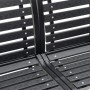 Double steel and WPC garden bench 231 cm by , garden benches - Ref: Foro24-366538, Price: 318,34 €, Discount: %