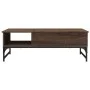 Brown metal engineered wood coffee table 100x50x35 cm by , Coffee table - Ref: Foro24-845395, Price: 68,06 €, Discount: %