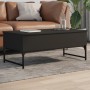 Mesa de centro de madera ingeniería y metal negro 100x50x40 cm de , Mesas de centro - Ref: Foro24-845376, Precio: 78,12 €, De...