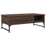 Brown metal engineered wood coffee table 100x50x35 cm by , Coffee table - Ref: Foro24-845395, Price: 68,89 €, Discount: %