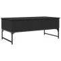Engineered wood and black metal coffee table 100x50x40 cm by , Coffee table - Ref: Foro24-845376, Price: 77,45 €, Discount: %