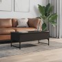 Mesa de centro de madera ingeniería y metal negro 100x50x40 cm de , Mesas de centro - Ref: Foro24-845376, Precio: 78,12 €, De...