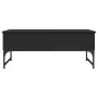Engineered wood and black metal coffee table 100x50x40 cm by , Coffee table - Ref: Foro24-845376, Price: 77,45 €, Discount: %