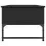 Engineered wood and black metal coffee table 100x50x40 cm by , Coffee table - Ref: Foro24-845376, Price: 77,45 €, Discount: %
