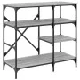 Küchenregal, Holztechnik, graues Metall, 90 x 40 x 84 cm von , Behälter für Küchenutensilien - Ref: Foro24-845424, Preis: 78,...
