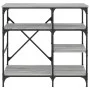 Küchenregal, Holztechnik, graues Metall, 90 x 40 x 84 cm von , Behälter für Küchenutensilien - Ref: Foro24-845424, Preis: 78,...