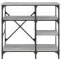 Küchenregal, Holztechnik, graues Metall, 90 x 40 x 84 cm von , Behälter für Küchenutensilien - Ref: Foro24-845424, Preis: 80,...
