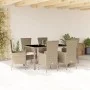 Set comedor de jardín 7 pzas con cojines ratán sintético beige de , Conjuntos de jardín - Ref: Foro24-3277572, Precio: 556,64...