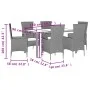 7-piece garden dining set with beige synthetic rattan cushions by , Garden sets - Ref: Foro24-3277572, Price: 556,68 €, Disco...