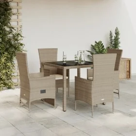 5-piece garden dining set with beige synthetic rattan cushions by , Garden sets - Ref: Foro24-3277570, Price: 494,14 €, Disco...