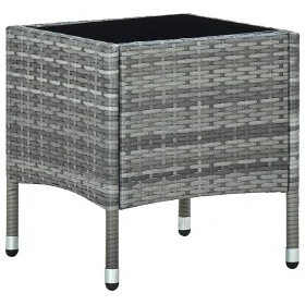 Gray synthetic rattan garden table 40x40x45 cm by vidaXL, Garden tables - Ref: Foro24-45902, Price: 54,90 €, Discount: %