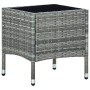 Grauer Gartentisch aus synthetischem Rattan, 40 x 40 x 45 cm von vidaXL, Gartentische - Ref: Foro24-45902, Preis: 50,51 €, Ra...