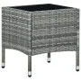 Grauer Gartentisch aus synthetischem Rattan, 40 x 40 x 45 cm von vidaXL, Gartentische - Ref: Foro24-45902, Preis: 54,90 €, Ra...