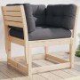 Gartensofa mit Armlehnen und Kissen aus massivem Kiefernholz von , Outdoor-Sofas - Ref: Foro24-844694, Preis: 92,63 €, Rabatt: %