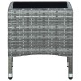 Mesa de jardín ratán sintético gris 40x40x45 cm de vidaXL, Mesas de jardín - Ref: Foro24-45902, Precio: 56,02 €, Descuento: %