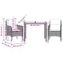 Set comedor de jardín 3 pzas con cojines ratán sintético negro de , Conjuntos de jardín - Ref: Foro24-3211842, Precio: 283,21...