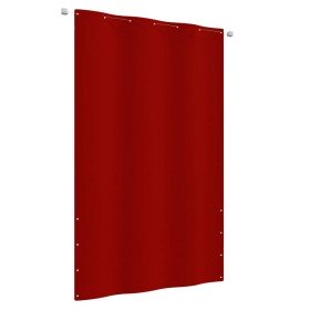 Toldo para balcón de tela oxford rojo 140x240 cm