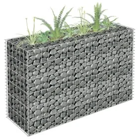 Galvanized steel gabion bed 90x30x60 cm by vidaXL, Pots and planters - Ref: Foro24-145630, Price: 47,94 €, Discount: %