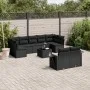 Garden sofa set 10 pieces with black synthetic rattan cushions by , Garden sets - Ref: Foro24-3220624, Price: 638,70 €, Disco...