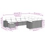 Garden sofa set with beige cushions 10 pieces synthetic rattan by , Garden sets - Ref: Foro24-3223058, Price: 582,78 €, Disco...