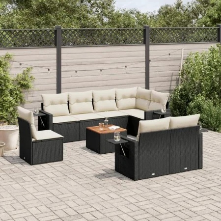 8-piece garden sofa set and black synthetic rattan cushions by , Modular outdoor sofas - Ref: Foro24-3224656, Price: 562,81 €...