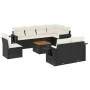 8-piece garden sofa set and black synthetic rattan cushions by , Modular outdoor sofas - Ref: Foro24-3224656, Price: 562,81 €...