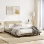 Bed frame with cream fabric headboard 140x190 cm by , Beds and slatted bases - Ref: Foro24-373170, Price: 176,99 €, Discount: %
