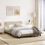 Estructura de cama con cabecero de tela color crema 140x190 cm de , Camas y somieres - Ref: Foro24-373170, Precio: 179,35 €