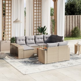 11-teiliges Gartensofa-Set mit beigen synthetischen Rattankissen von , Gartensets - Ref: Foro24-3228919, Preis: 564,32 €, Rab...