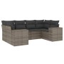 6-teiliges Gartenmöbel-Set und graue synthetische Rattankissen von , Gartensets - Ref: Foro24-3255317, Preis: 445,76 €, Rabat...