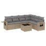 7-teiliges Gartensofa-Set und beige synthetische Rattankissen von , Gartensets - Ref: Foro24-3220218, Preis: 444,92 €, Rabatt: %