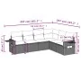 Gartensofa-Set mit Kissen, 6-teilig, beiges synthetisches Rattan von , Gartensets - Ref: Foro24-3220207, Preis: 424,47 €, Rab...