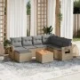 Gartensofa-Set mit beigen Kissen 8 Stück PE-Rattan von , Modulare Sofas für den Außenbereich - Ref: Foro24-3224680, Preis: 47...