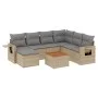 Juego de sofás de jardín con cojines beige 8 pzas ratán PE de , Sofás modulares de exterior - Ref: Foro24-3224680, Precio: 47...