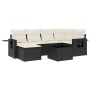 7-piece garden dining set and black synthetic rattan cushions by , Garden sets - Ref: Foro24-3220465, Price: 391,30 €, Discou...