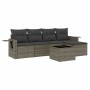 6-teiliges Gartenmöbel-Set und graue synthetische Rattankissen von , Gartensets - Ref: Foro24-3220099, Preis: 339,44 €, Rabat...