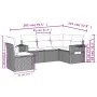 Garden sofa set with cushions 5 pieces gray synthetic rattan by , Garden sets - Ref: Foro24-3220169, Price: 321,40 €, Discoun...