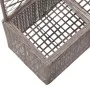 Trellis and flowerbed 2 pots brown synthetic rattan 58x30x107cm by vidaXL, Pots and planters - Ref: Foro24-46937, Price: 93,4...
