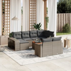 11-piece garden sofa set and gray synthetic rattan cushions by , Modular outdoor sofas - Ref: Foro24-3261310, Price: 615,19 €...