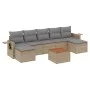 Garden sofa set with beige cushions 8 pcs PE rattan by , Modular outdoor sofas - Ref: Foro24-3224694, Price: 434,29 €, Discou...