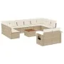 Garden sofa set with cushions 13 pieces beige synthetic rattan by , Modular outdoor sofas - Ref: Foro24-3224798, Price: 899,8...