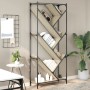 Engineered wood and metal Sonoma oak shelving 79x30x180 cm by , Bookcases and shelves - Ref: Foro24-845432, Price: 95,01 €, D...