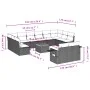 Garden sofa set with cushions 13 pieces beige synthetic rattan by , Modular outdoor sofas - Ref: Foro24-3224798, Price: 899,8...